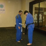 Antwuane promoted to 2 stripe white belt.