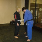 Seb promoted to 3 stripe white belt.