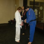 Chris promoted to 4 stripe white belt.